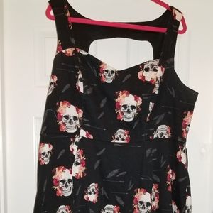 TORRID Skull Floral Swing Dress
